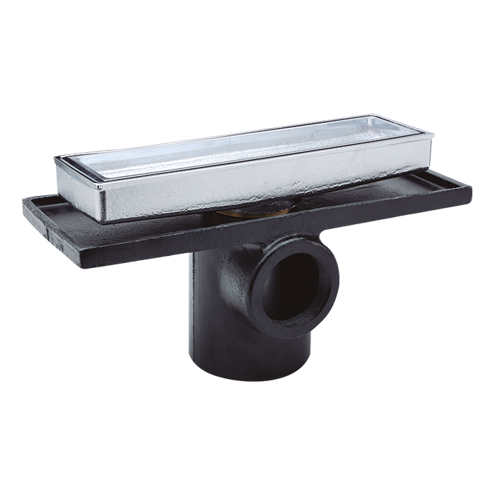 Coladera para inserto cer&aacute;mico rectangular de una boca