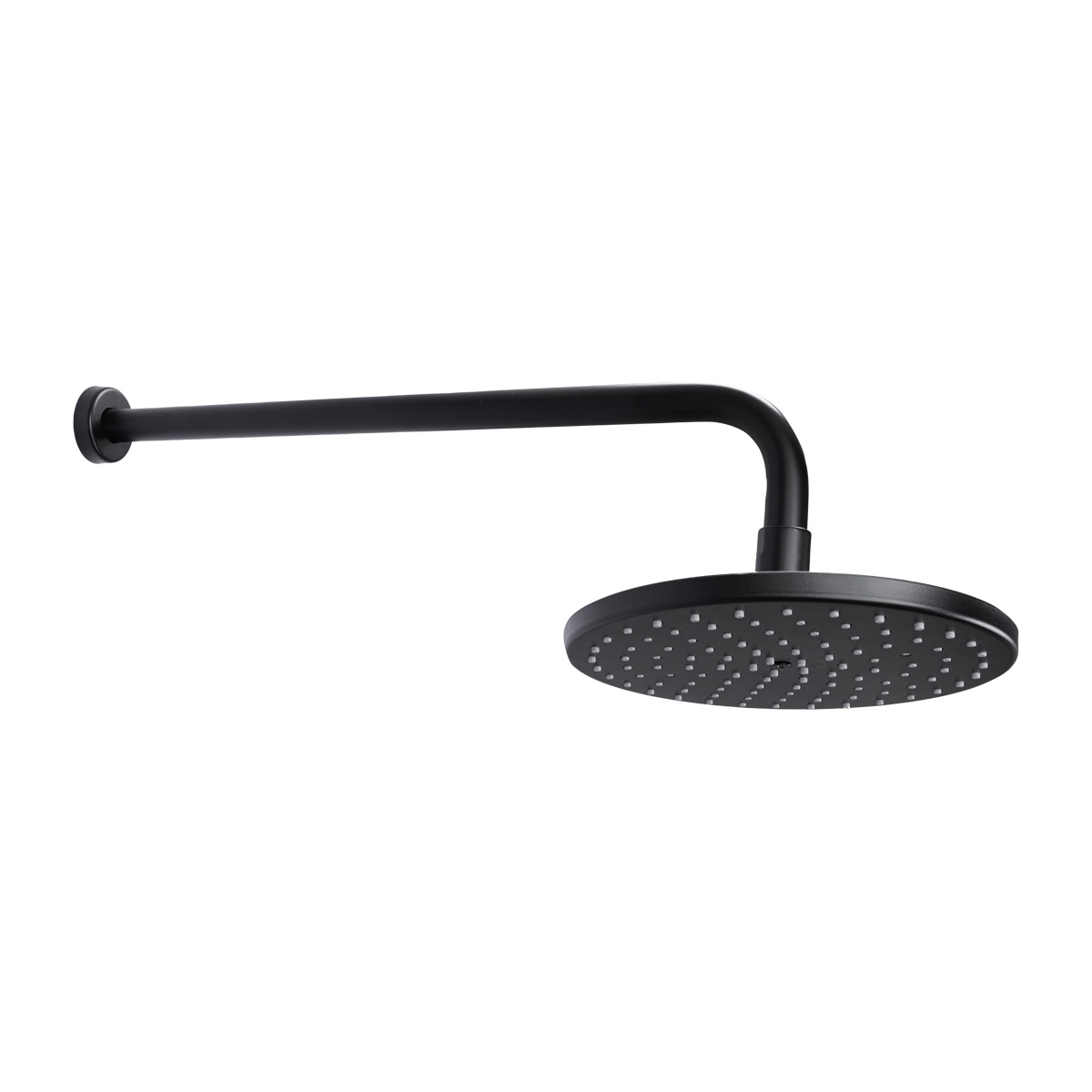 Regadera 8" Redonda Brazo Y Chapeton Chorro Fijo Anticalcareo Ebano